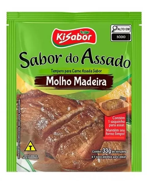 KISABOR TEMPERO SABOR DO ASSADO MADEIRA 33G