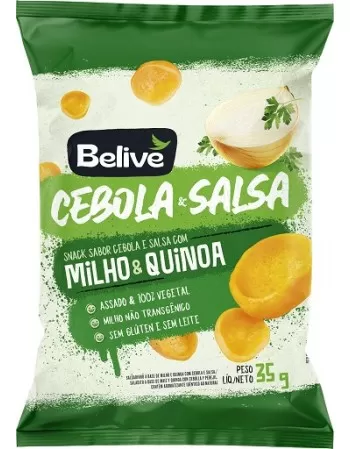 BELIVE SNACKS MILHO CEBOLA SALSA 35G