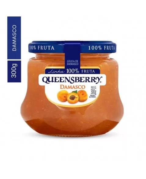 QUEENSBERRY GELEIA DAMASCO 100% FRUTA 170G