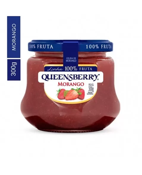 QUEENSBERRY 100% FRUTA GELEIA MORANGO 300G