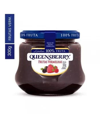 QUEENSBERRY 100% FRUTA GELEIA FRUTAS VERMELHAS 300G