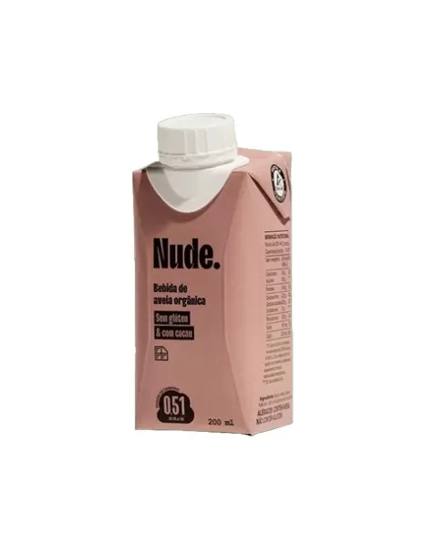 NUDE BEBIDA AVEIA ORGÂNICA TO GO CACAU 200ML