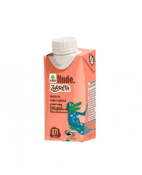 NUDE BEBIDA AVEIA ZOORETA FRUTAS VERMELHAS 200ML