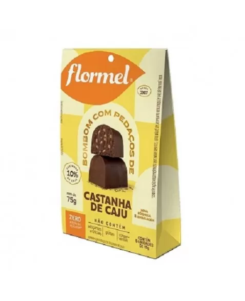 BOMBOM CASTANHA CAJU 5X12G - FLORMEL