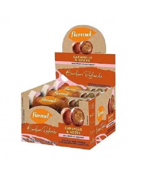 FLORMEL BOMBOM REDONDO RECHEADO CARAMELO 10X37,5G