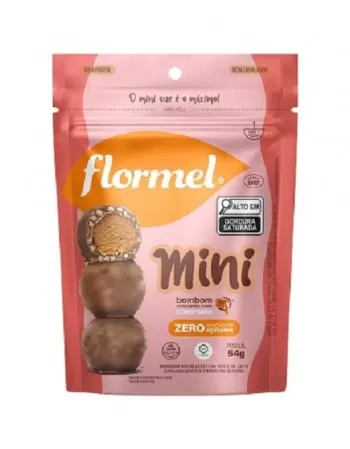 FLORMEL MINI BOMBOM CROCANTE C/CARAMELO 54G