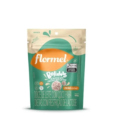 FLORMEL BOLINHA DOCE LEITE ZERO LACTOSE 60G