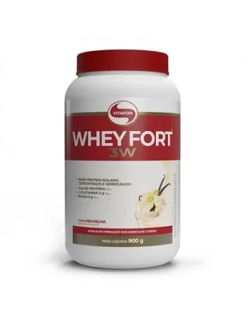 VITAFOR WHEY FORT 3W BAUNILHA POTE 900G