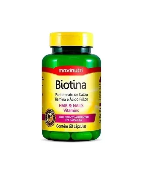 MAXINUTRI BIOTINA PLUS + B1 B5 ACIDO FOLICO 60 CPS