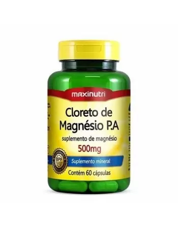 MAXINUTRI CLORETO DE MAGNÉSIO P.A 500MG 60CPS