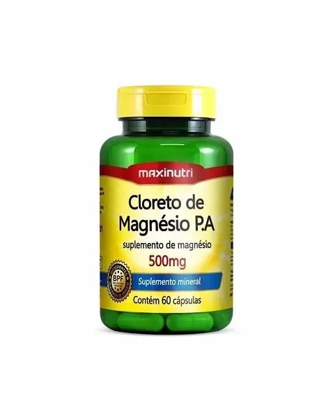 MAXINUTRI CLORETO DE MAGNÉSIO P.A 500MG 60CPS