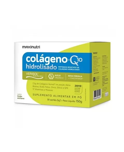 MAXINUTRI COLAGENO VERISOL Q10 LIMAO SICILIANO 30X5G