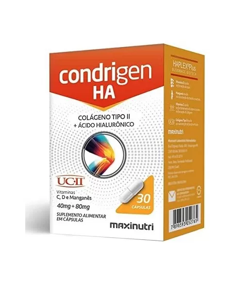 MAXINUTRI CONDRIGEN HA COLAGENO TP-II + ACIDO HIALURONICO 30CPS