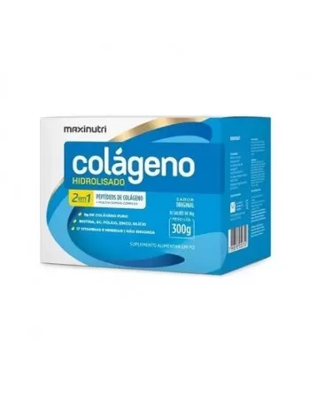 MAXINUTRI COLAGENO HIDROLISADO 2EM1 SACHE ORIGINAL 30X10G