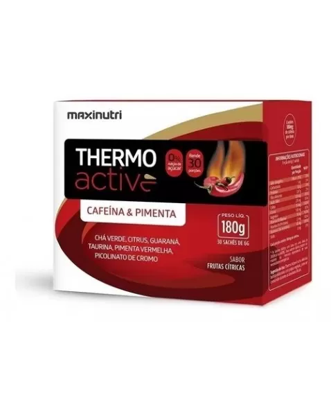 MAXINUTRI THERMO ACTIVE TERMOGENICO FRUTAS CITRICAS SACHE 30X6G