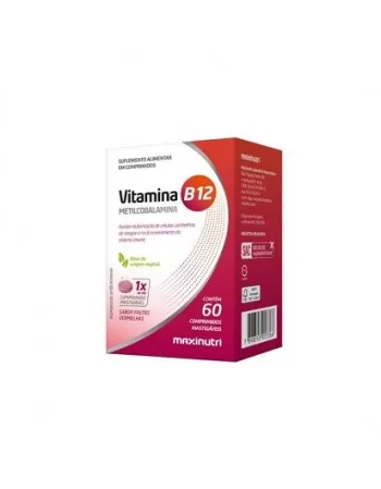 MAXINUTRI VITAMINA B12 MASTIGAVEL 60CMP