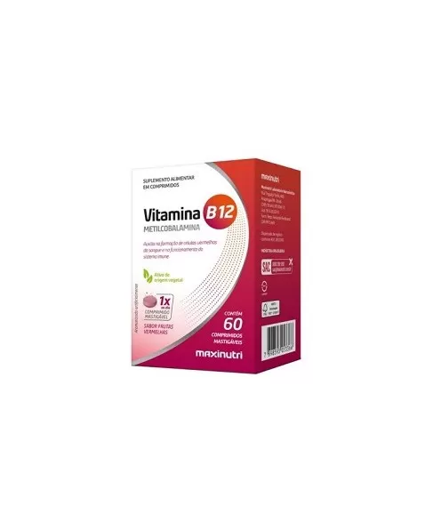 MAXINUTRI VITAMINA B12 MASTIGAVEL 60CMP