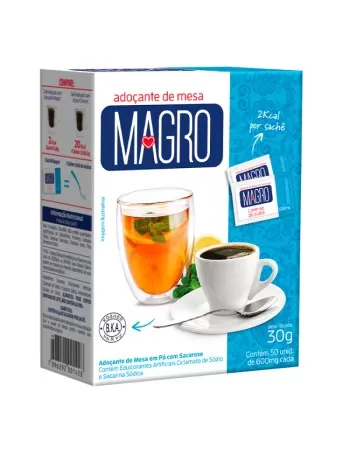 AÇÚCAR LIGHT SACHÊ 50X0,6G - MAGRO