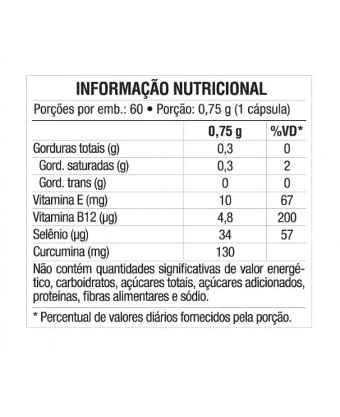 Vitafor Curcuma Plus 60 Capsulas 500mg