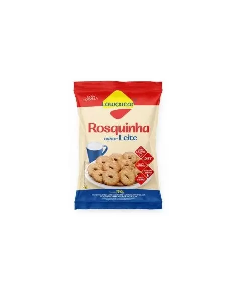 LOWCUCAR ROSQUINHA LEITE LOW ZERO ACUCAR 150G