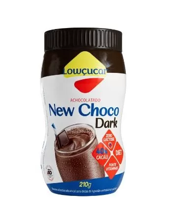 ACHOCOLATADO NEW CHOCO DARK ZERO AÇÚCAR 210G - LOWÇUCAR