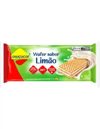 WAFER LIMÃO ZERO AÇÚCAR 115G - LOWÇUCAR