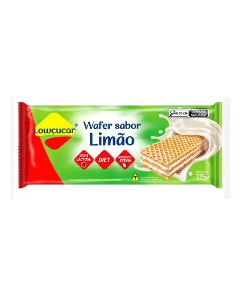 WAFER LIMÃO ZERO 115G - LOWÇUCAR