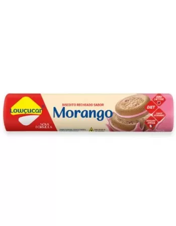 BISCOITO RECHEADO SABOR MORANGO ZERO AÇÚCAR 120G - LOWÇUCAR