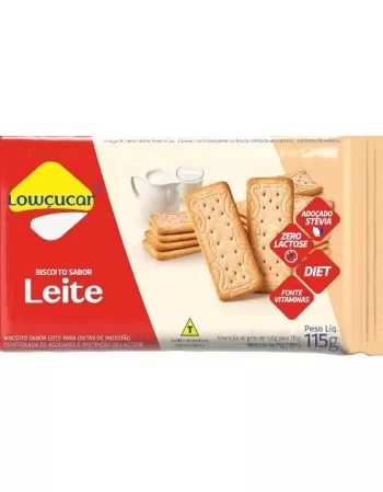 BISCOITO LEITE ZERO AÇÚCAR 140G - LOWÇUCAR