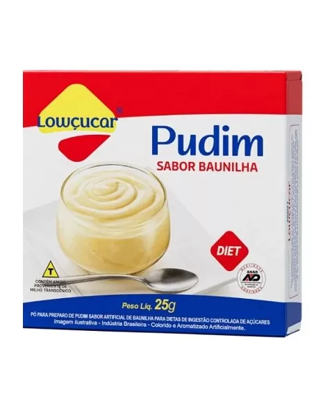 PÓ PUDIM BAUNILHA ZERO 25G - LOWÇUCAR