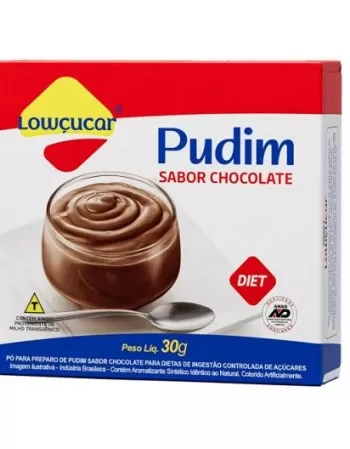 PÓ PARA PUDIM SABOR CHOCOLATE ZERO AÇÚCAR 25G - LOWÇUCAR