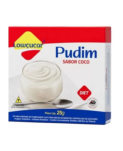 PÓ PUDIM COCO ZERO 25G - LOWÇUCAR