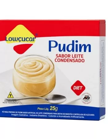 PÓ PARA PUDIM SABOR LEITE CONDENSADO ZERO AÇÚCAR 25G - LOWÇUCAR