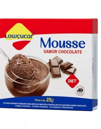 PÓ PARA MOUSSE CHOCOLATE ZERO AÇÚCAR 25G - LOWÇUCAR