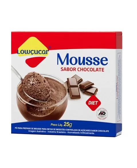 PÓ MOUSSE CHOCOLATE ZERO 25G - LOWÇUCAR