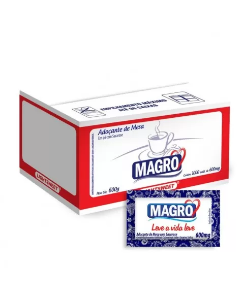 ADOÇANTE AÇÚCAR LIGHT 1000X0,6G - MAGRO