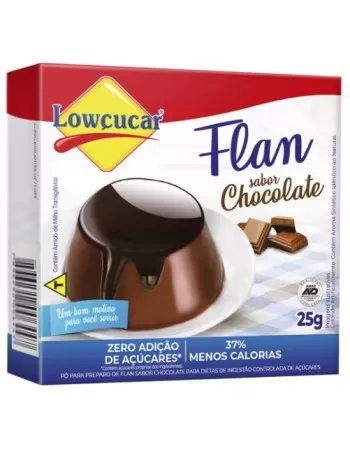 FLAN CHOCOLATE ZERO AÇÚCAR 25G - LOWÇUCAR