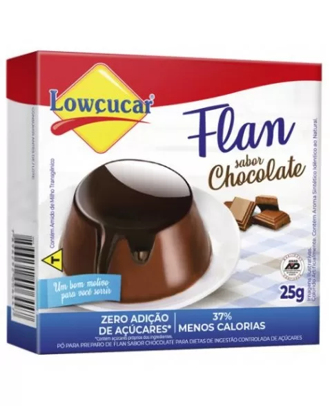 FLAN CHOCOLATE ZERO 25G - LOWÇUCAR