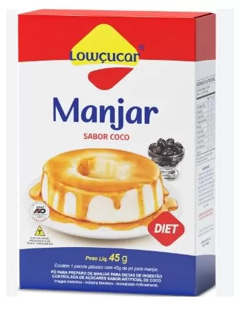 MANJAR COCO ZERO AÇÚCAR 45G - LOWÇUCAR