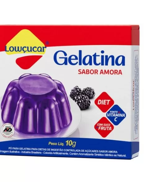 GELATINA AMORA ZERO 10G - LOWÇUCAR