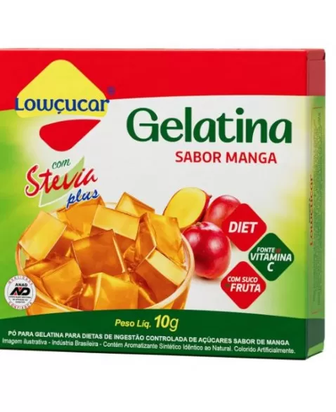 GELATINA COM STEVIA MANGA ZERO 10G - LOWÇUCAR