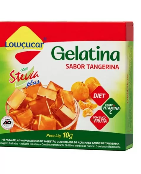 GELATINA COM STEVIA TANGERINA ZERO - LOWÇUCAR