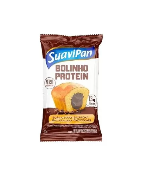 SUAVIPAN BOLINHO PROTEICO BAUNILHA C/ CHOC DP12X55