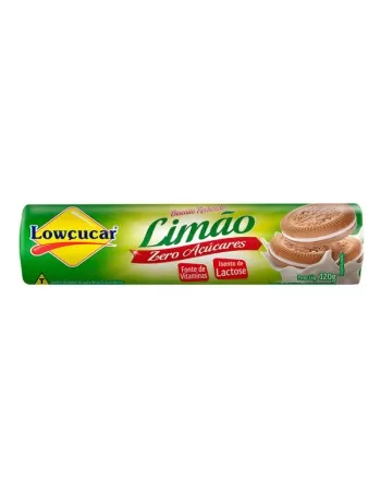 BISCOITO LIMÃO ZERO AÇÚCAR 120G - LOWÇUCAR