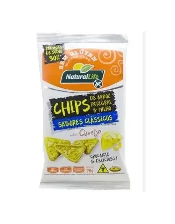 NATURALLIFE CHIPS ARROZ INTEGRAL MILHO PRESUNTO S/G 70G