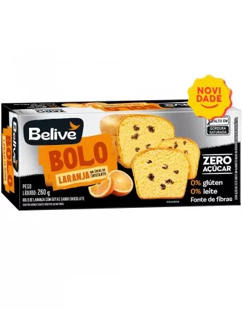 BELIVE BOLO LARANJA C/GOTAS CHOCOLATE 200G