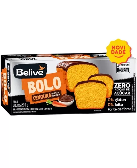 BELIVE BOLO CENOURA 200G