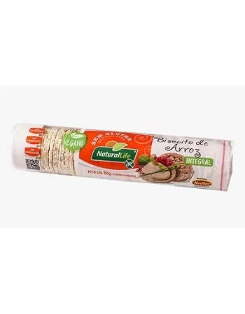 NATURALLIFE BISCOITO ARROZ MINI S/G 80G