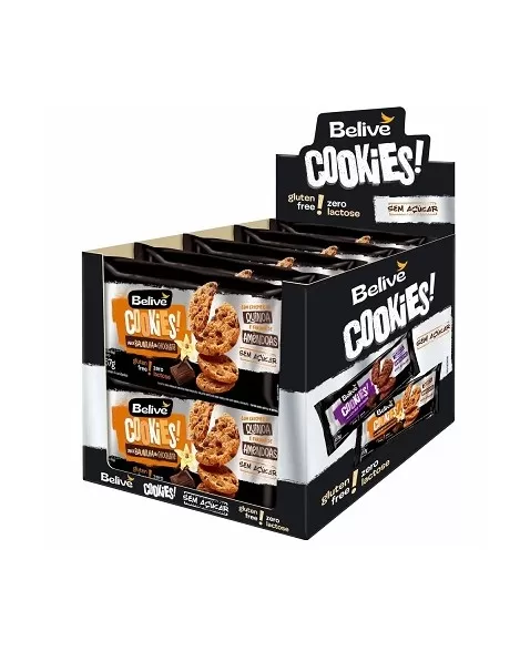 BELIVE COOKIES BAUNILHA C GOTAS DE CHOC ZERO DP 10X67G