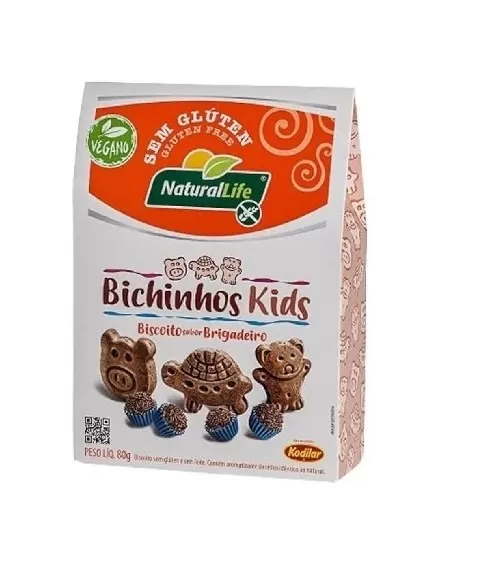 NATURALLIFE BICHINHOS KIDS BRIGADEIRO VEGANO S/G 80G